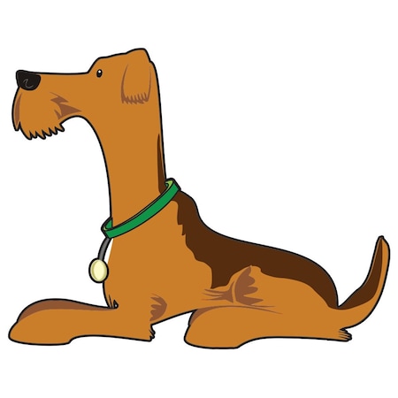 Signmission Airedale Terrier Dog Decal, Dog Lover Decor Vinyl Sticker D-12-Airedale Terrier